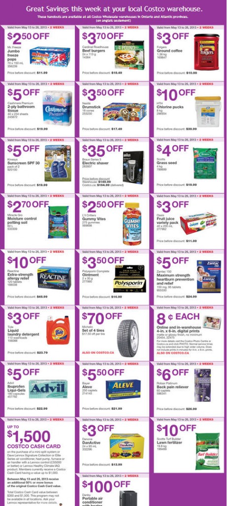 Costco Weekly Handout Instant Savings Coupons EAST (May 20-26)