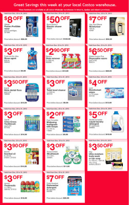 Costco Weekly Handout Instant Savings Coupons EAST (Dec 23-31)